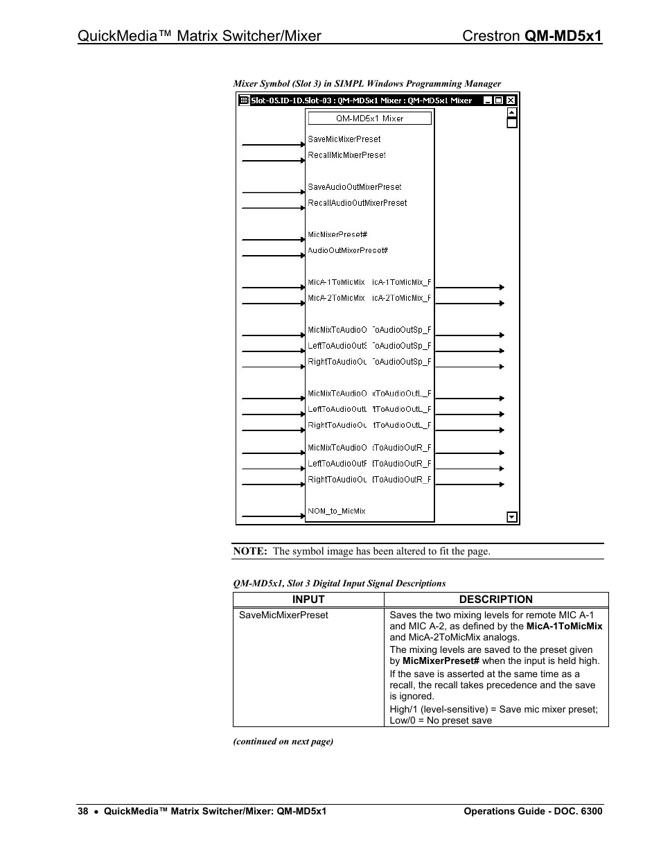 Crestron electronic QM-MD5x1 User Manual | Page 42 / 72