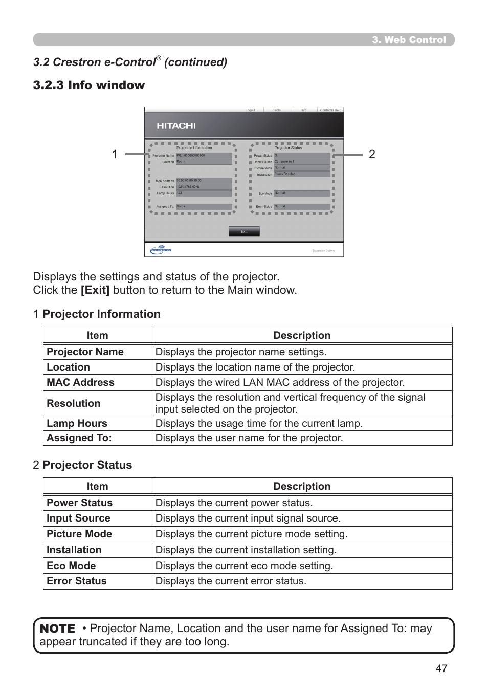 Crestron electronic CP-X8150 User Manual | Page 47 / 70