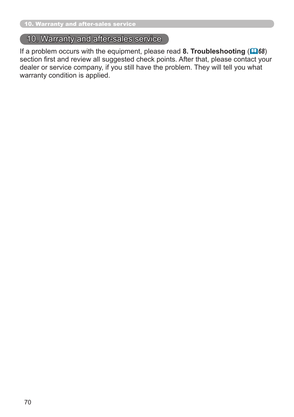Warranty and after-sales service | Crestron electronic CP-X8150 User Manual | Page 70 / 70