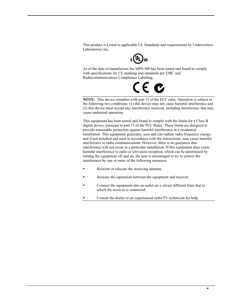 Industry compliance | Crestron electronic Multimedia Presentation System 300 MPS-300 User Manual | Page 25 / 96