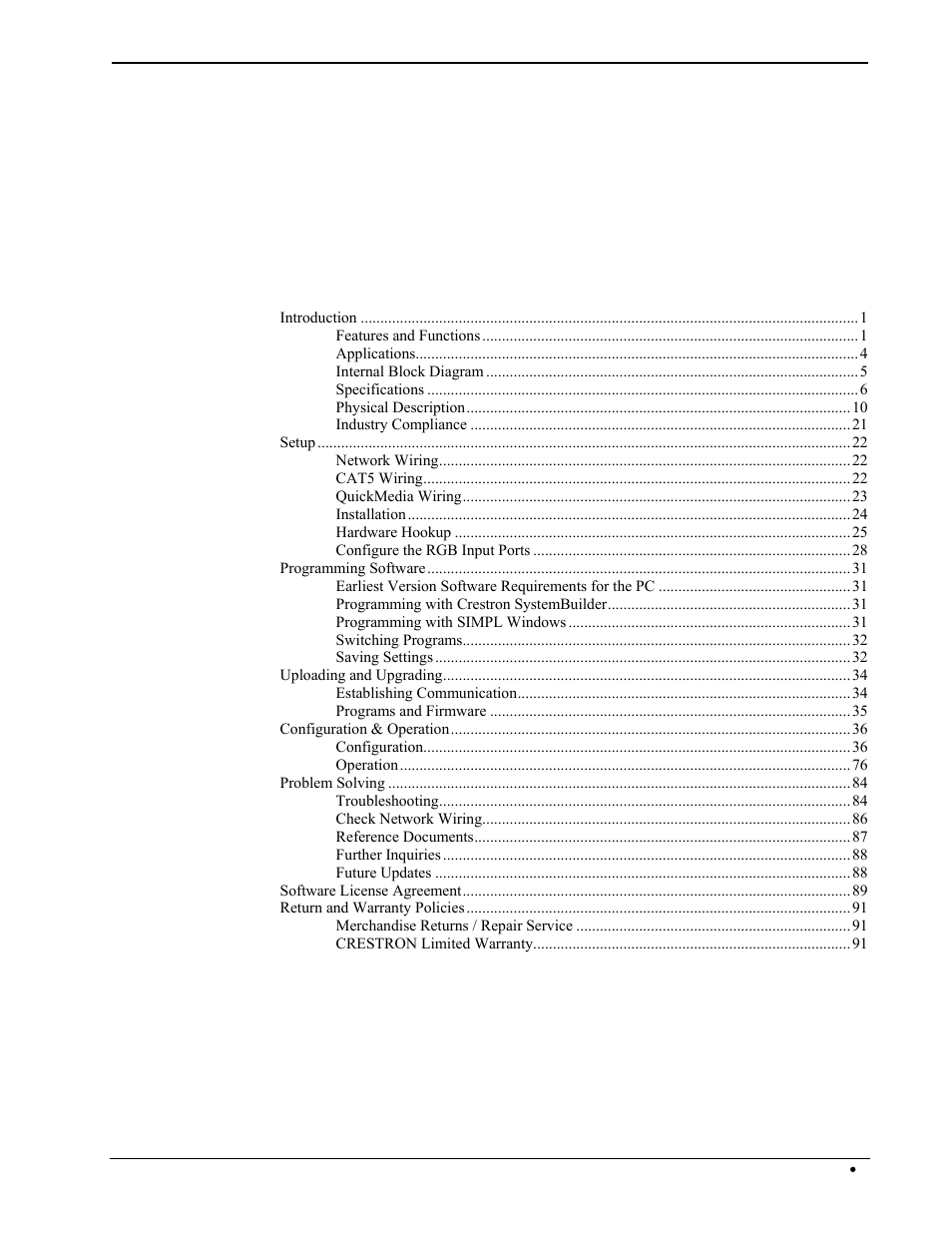 Crestron electronic Multimedia Presentation System 300 MPS-300 User Manual | Page 3 / 96