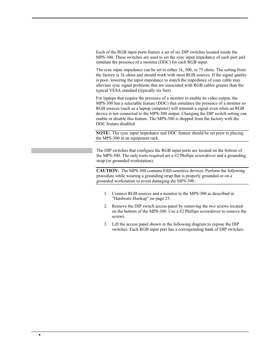 Configure the rgb input ports | Crestron electronic Multimedia Presentation System 300 MPS-300 User Manual | Page 32 / 96