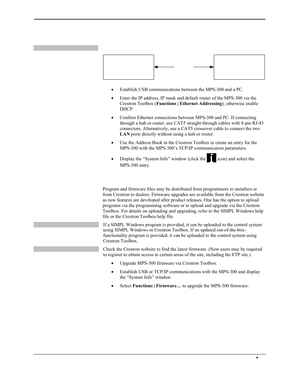 Programs and firmware | Crestron electronic Multimedia Presentation System 300 MPS-300 User Manual | Page 39 / 96