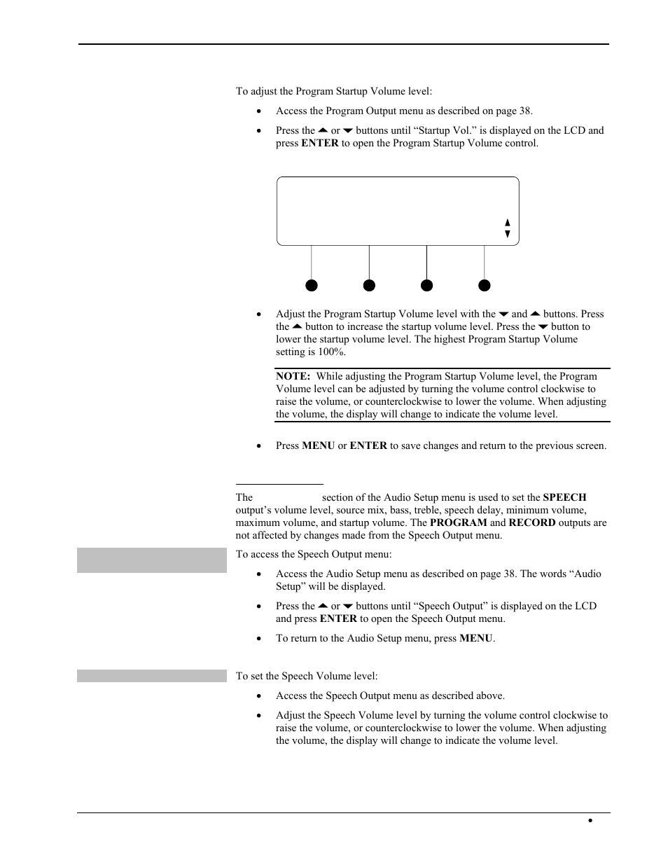 Prog. startup vol. 30 | Crestron electronic Multimedia Presentation System 300 MPS-300 User Manual | Page 47 / 96