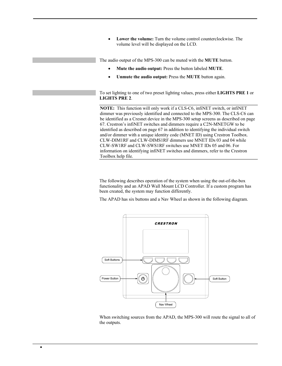 Crestron electronic Multimedia Presentation System 300 MPS-300 User Manual | Page 82 / 96