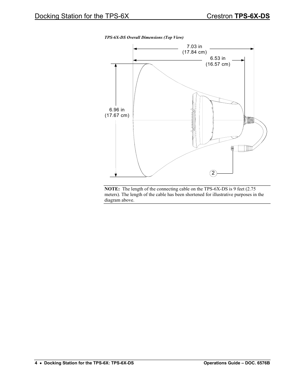 Docking station for the tps-6x crestron tps-6x-ds | Crestron electronic TPS-6X-DS User Manual | Page 8 / 16