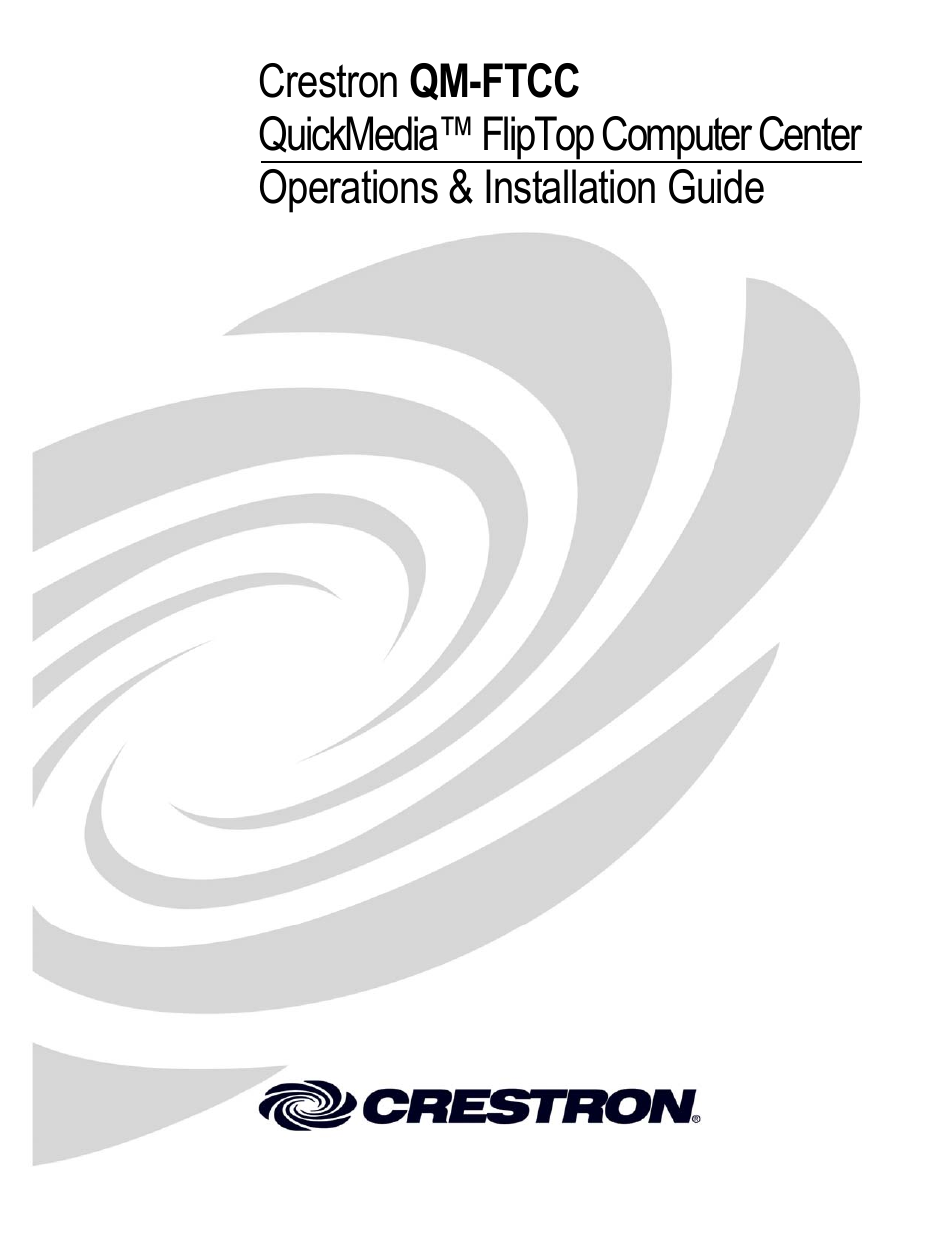 Crestron electronic QM-FTCC User Manual | 48 pages
