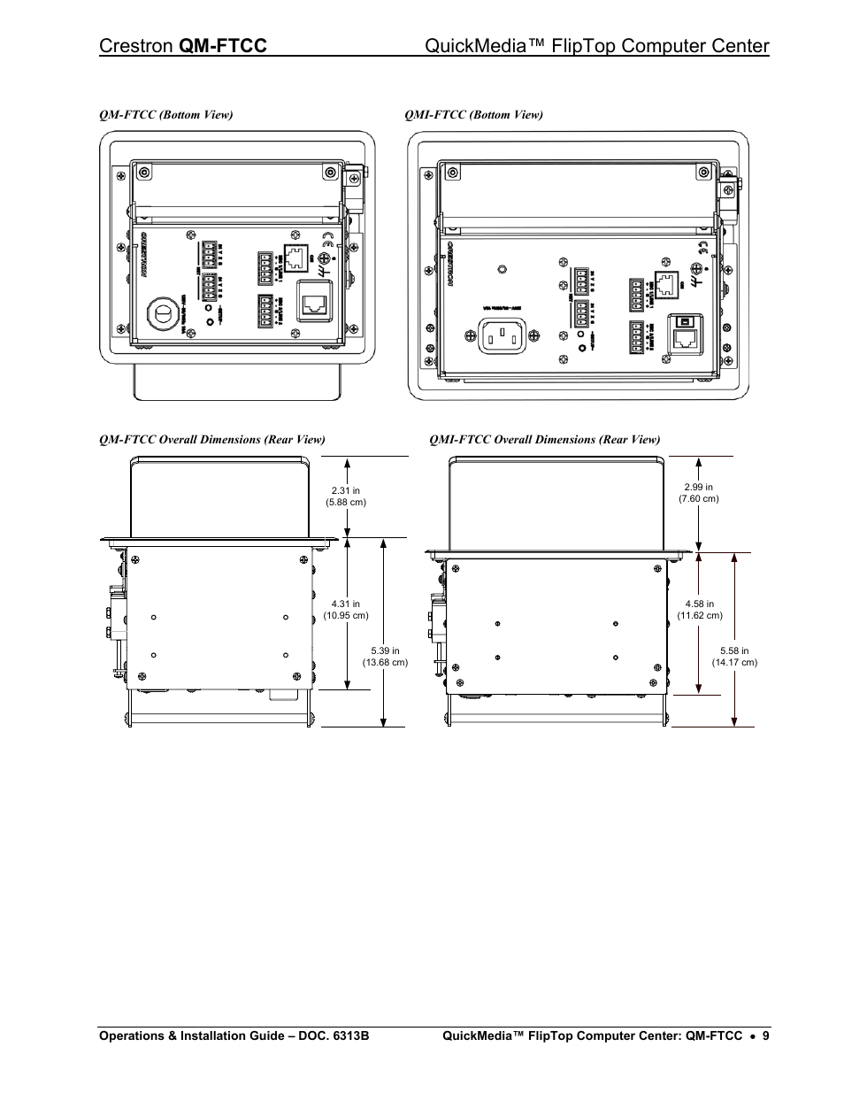 Crestron electronic QM-FTCC User Manual | Page 13 / 48