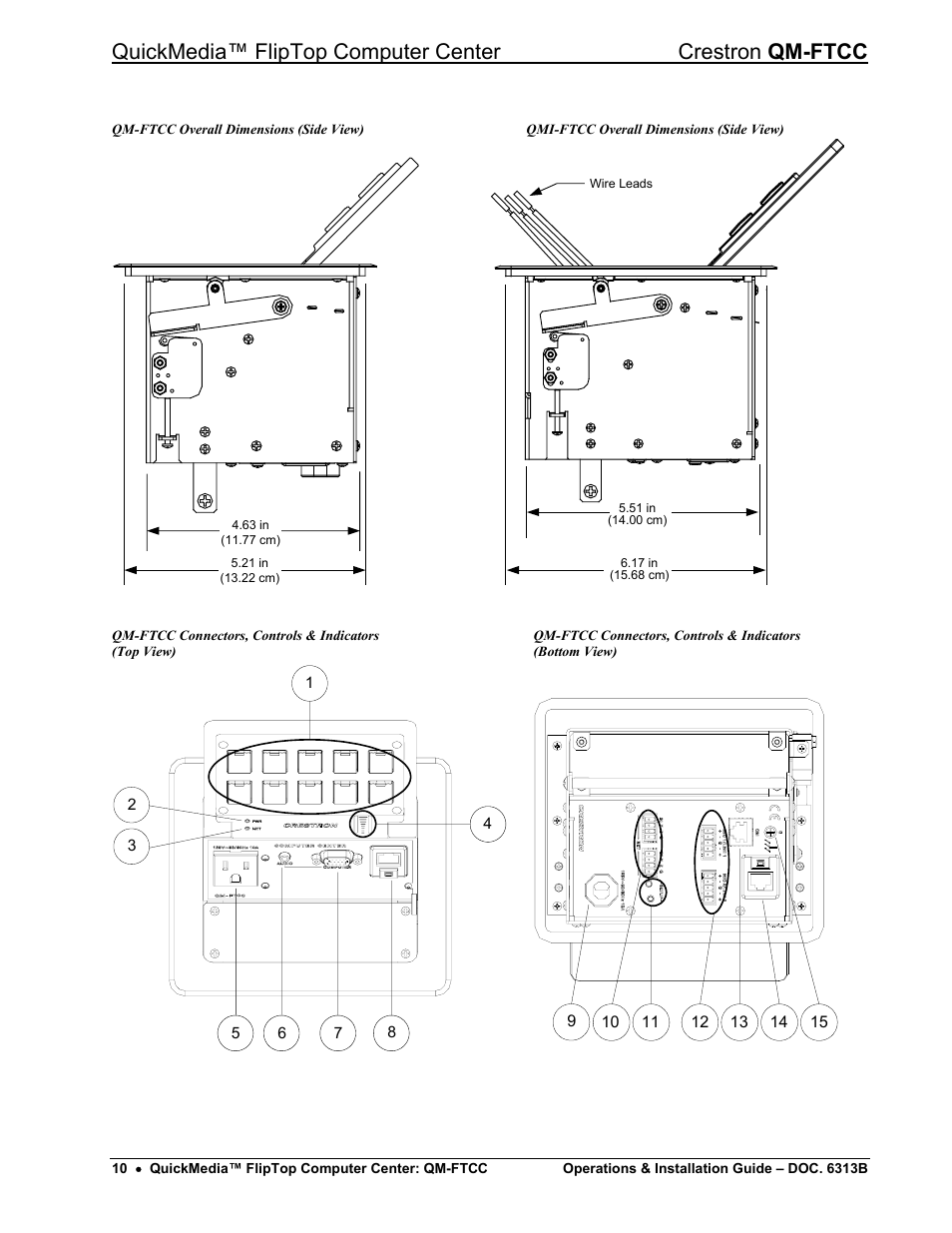 Crestron electronic QM-FTCC User Manual | Page 14 / 48