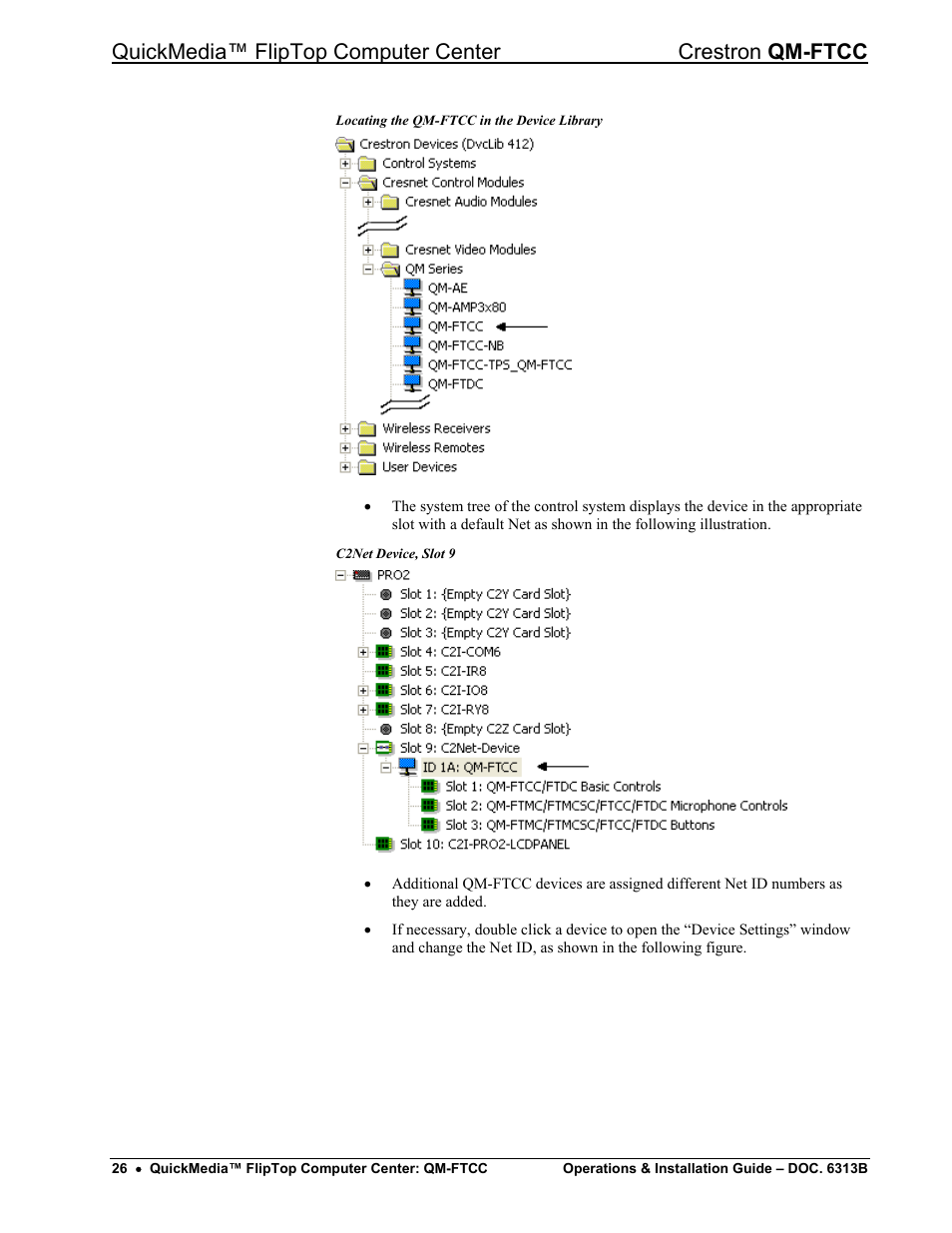 Crestron electronic QM-FTCC User Manual | Page 30 / 48
