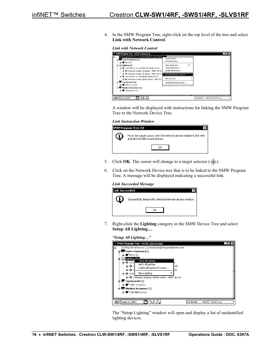 Crestron electronic CLW-SW1/4RF User Manual | Page 20 / 36