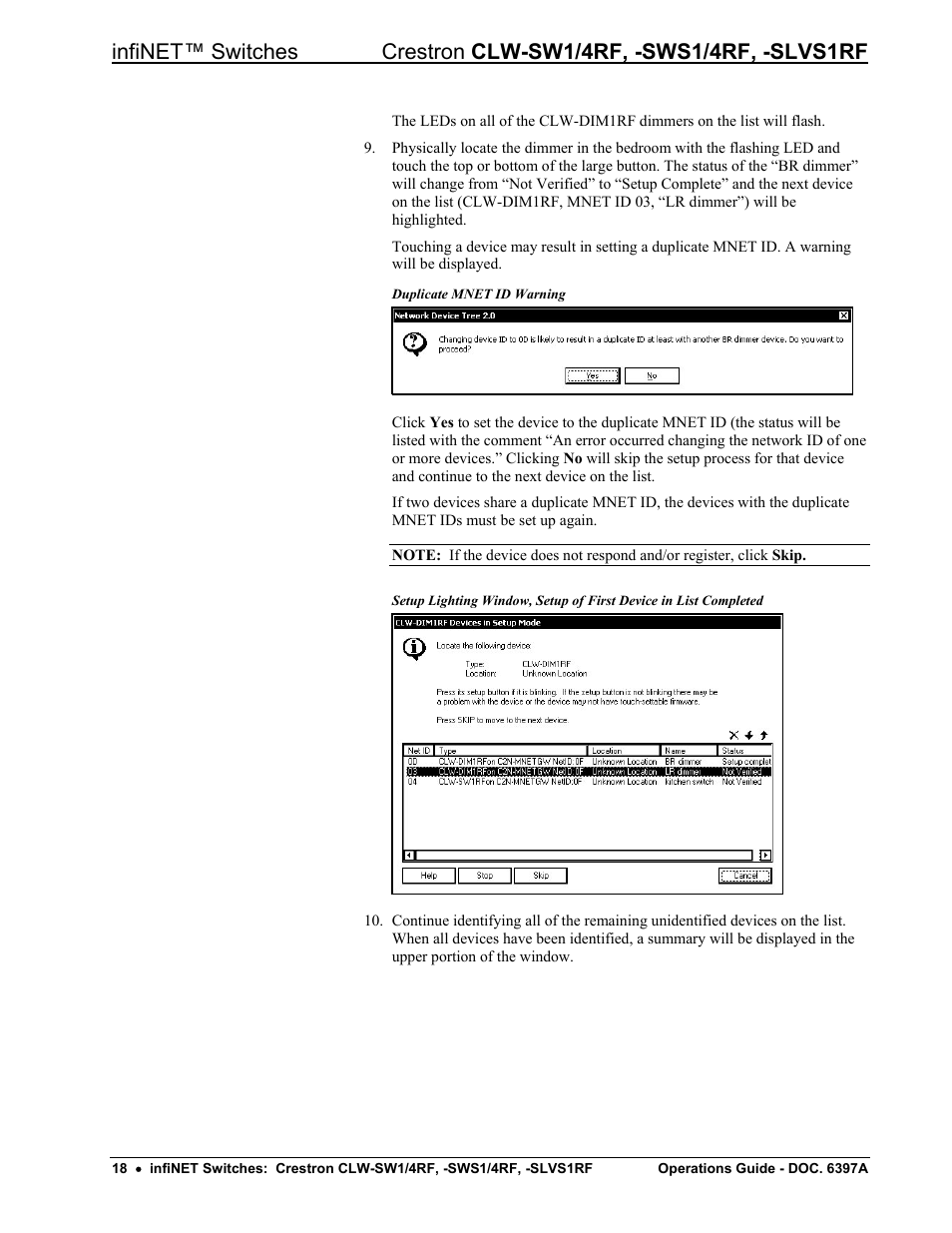 Crestron electronic CLW-SW1/4RF User Manual | Page 22 / 36