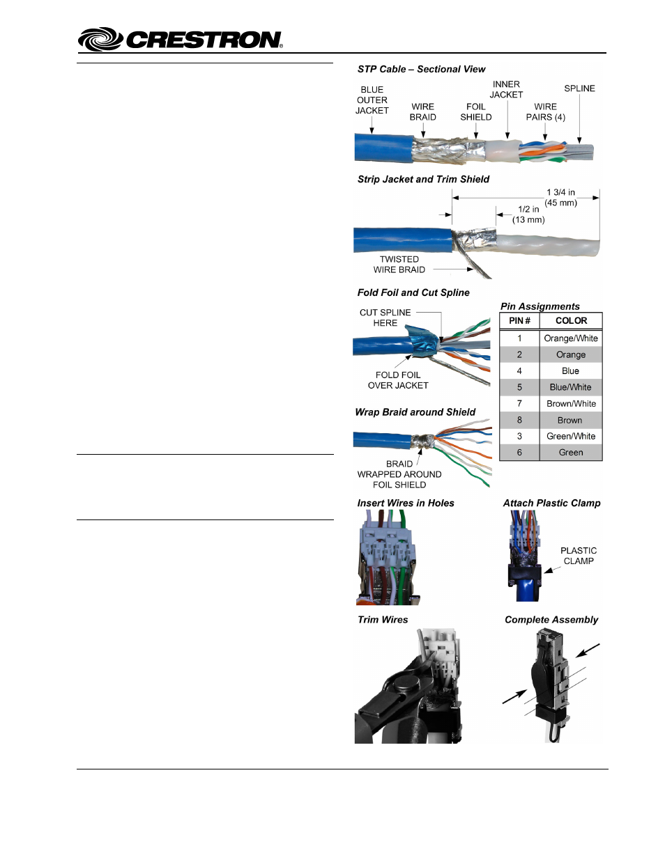 Crestron electronic DigitalMedia Connectors DM-CONN-20 User Manual | 2 pages