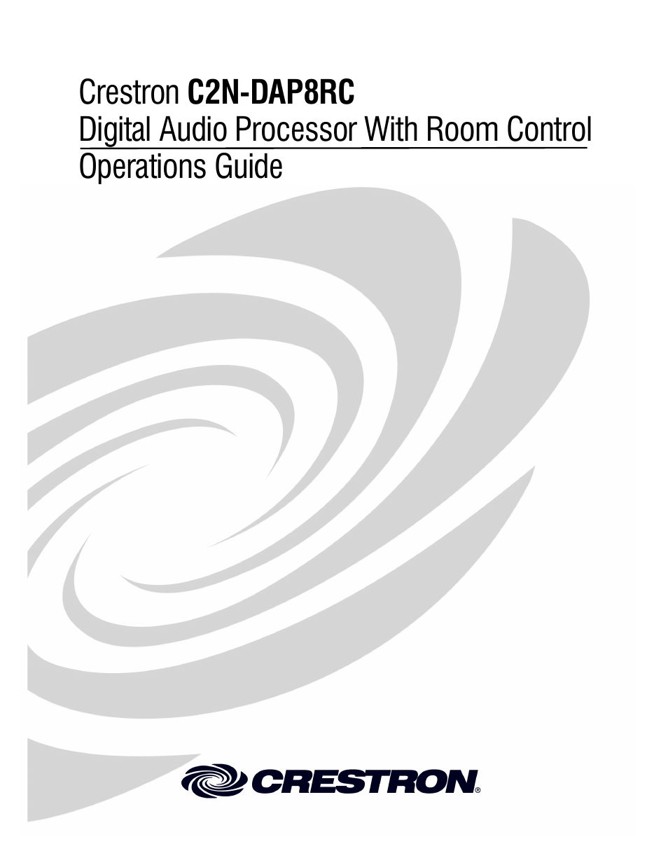 Crestron electronic C2N-DAP8RC User Manual | 80 pages