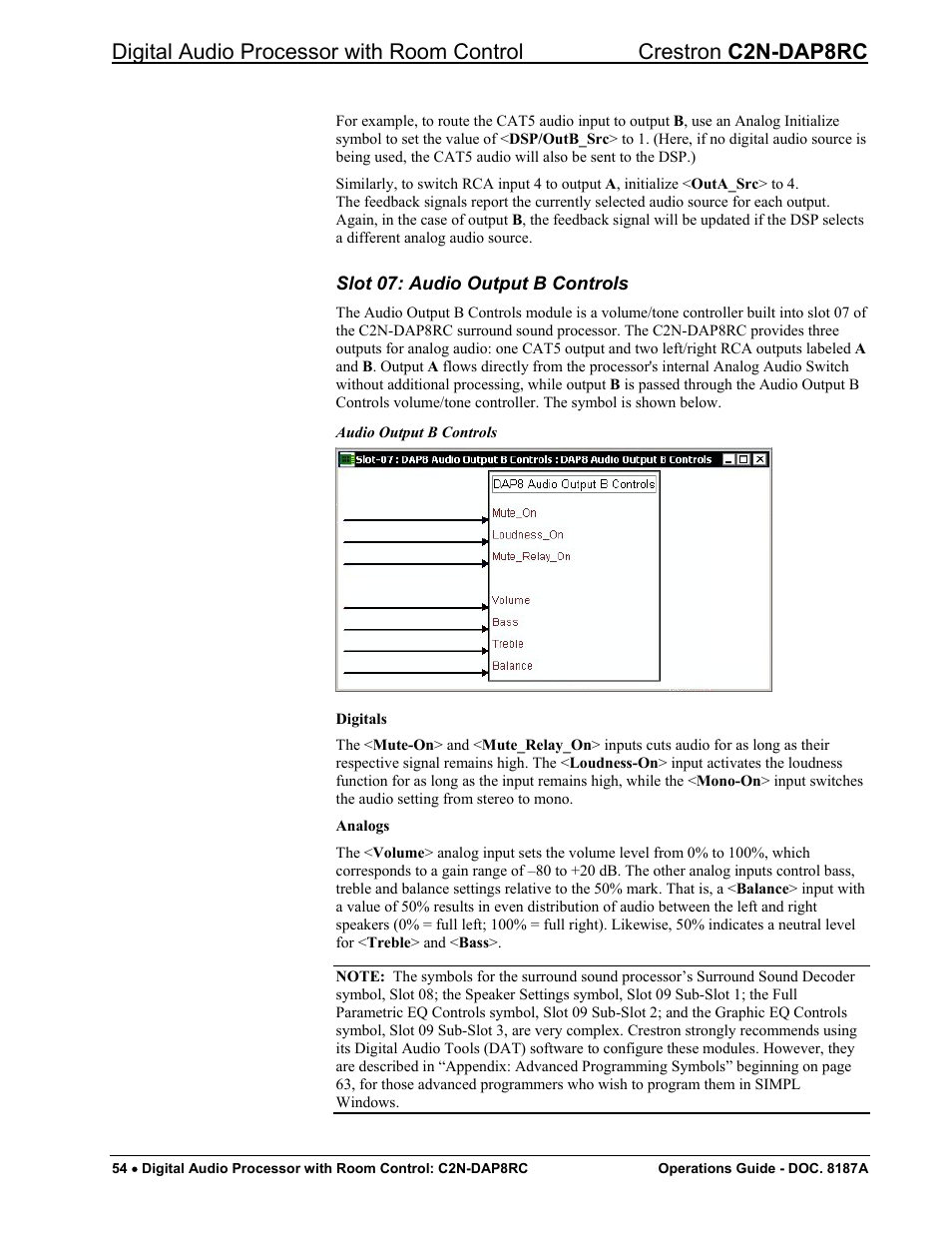 Crestron electronic C2N-DAP8RC User Manual | Page 58 / 80
