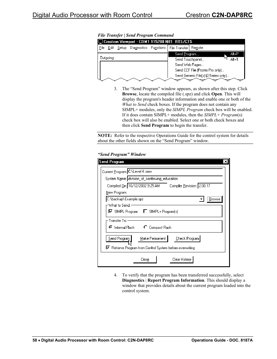 Crestron electronic C2N-DAP8RC User Manual | Page 62 / 80