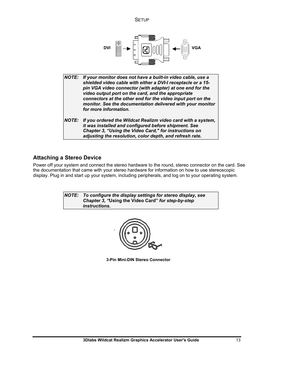 3DLABS WILDCAT REALIZM 100 User Manual | Page 13 / 51