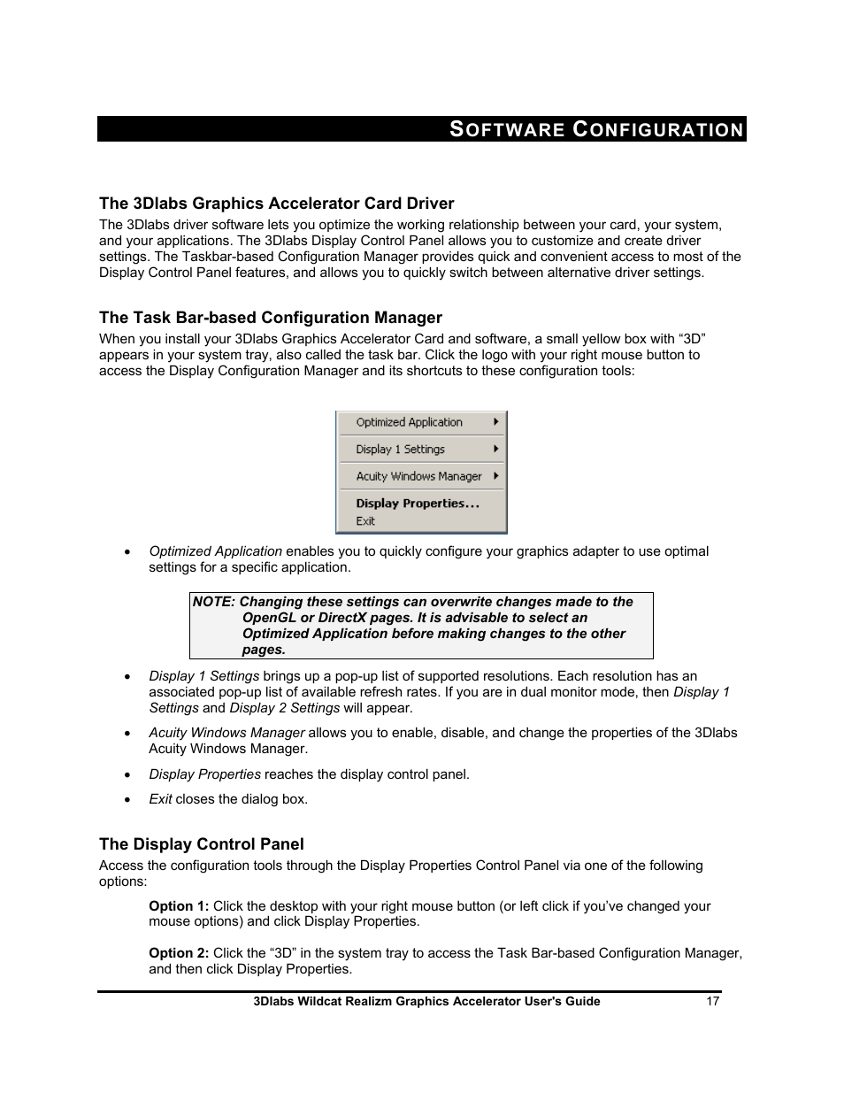 3DLABS WILDCAT REALIZM 100 User Manual | Page 17 / 51