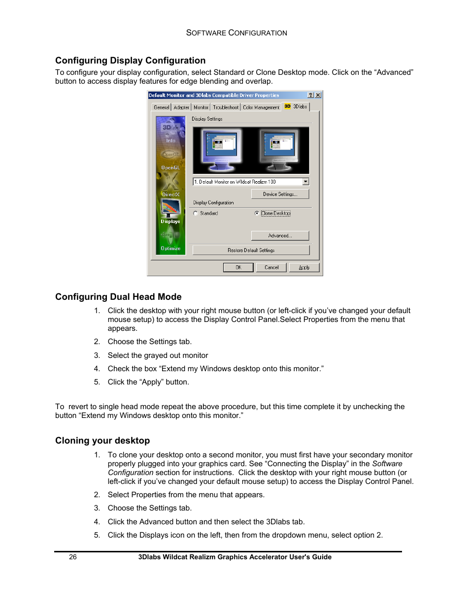 3DLABS WILDCAT REALIZM 100 User Manual | Page 26 / 51