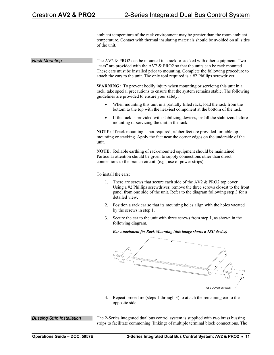 Crestron electronic AV2 User Manual | Page 15 / 36