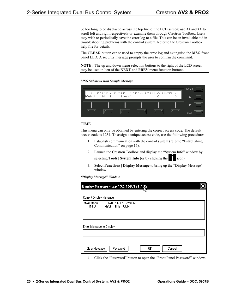 Crestron electronic AV2 User Manual | Page 24 / 36