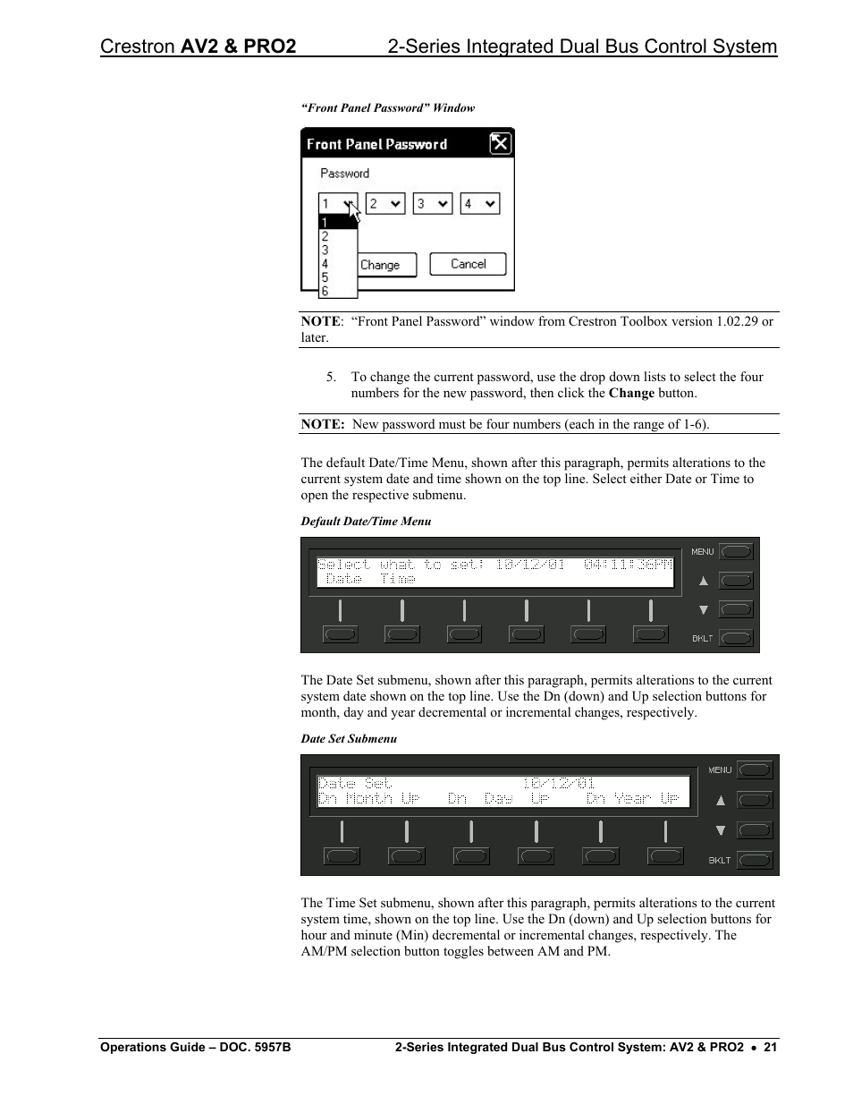 Crestron electronic AV2 User Manual | Page 25 / 36