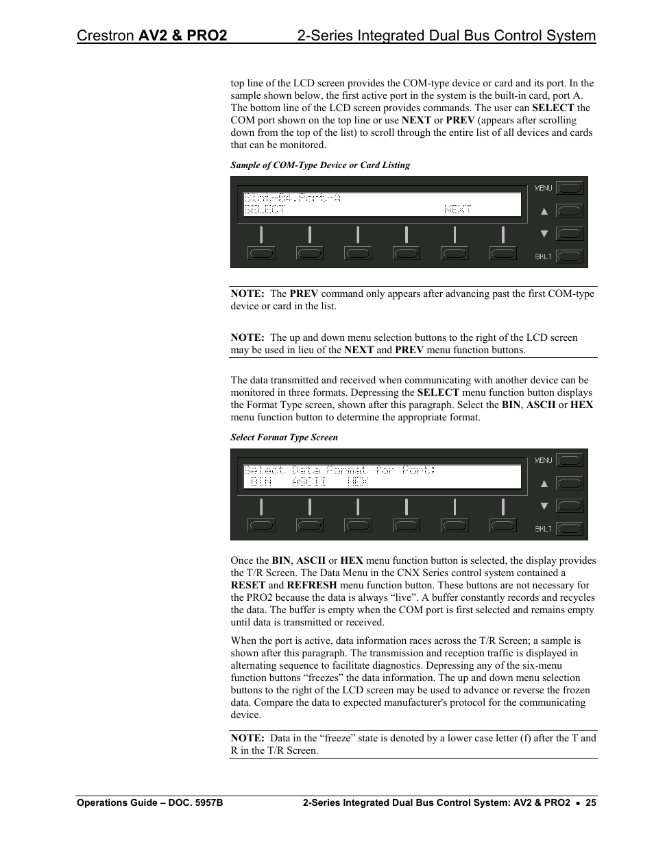 Crestron electronic AV2 User Manual | Page 29 / 36