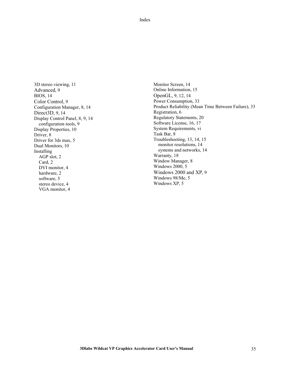 3DLABS VP User Manual | Page 41 / 41