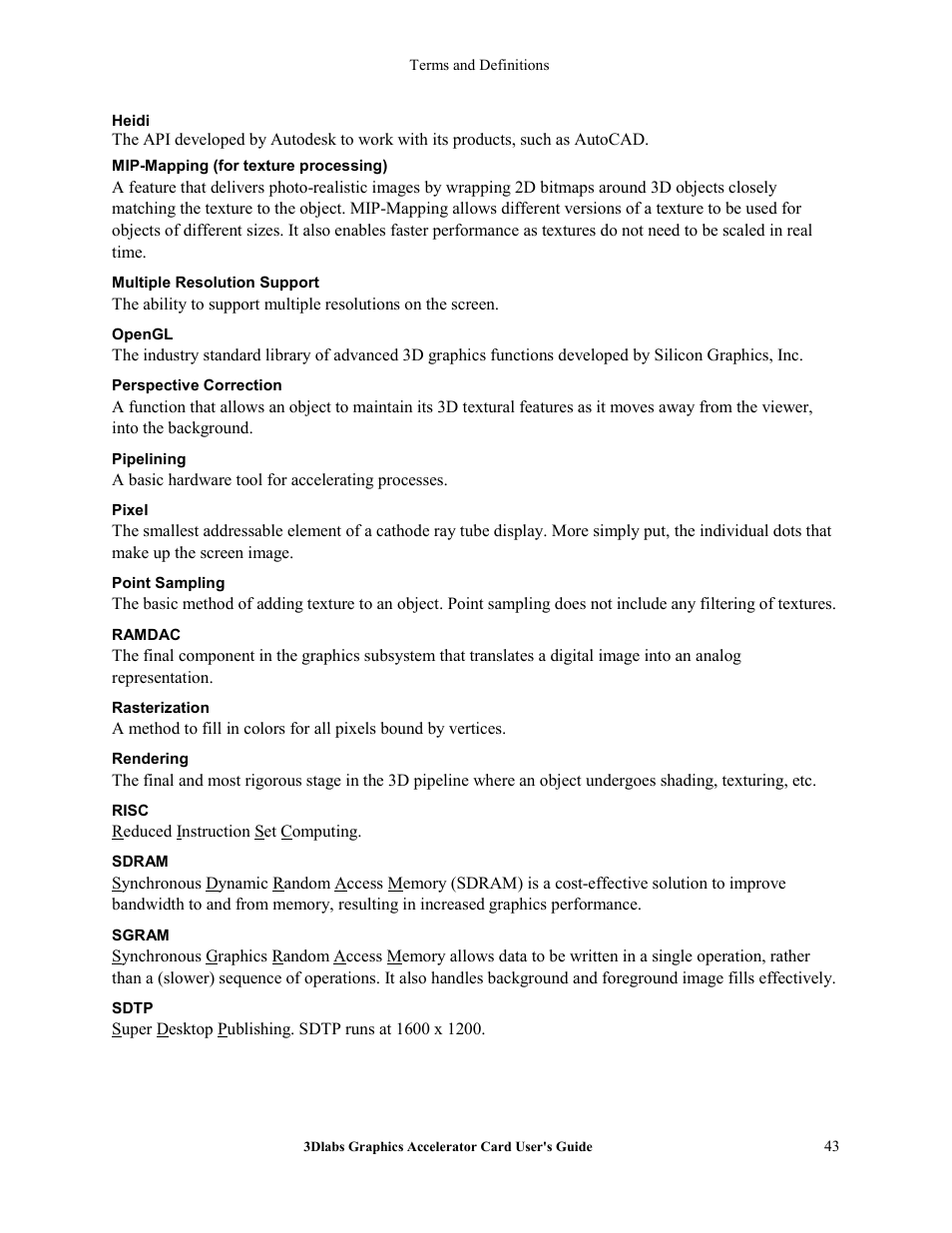 3DLABS Wildcat4 7110 User Manual | Page 47 / 50