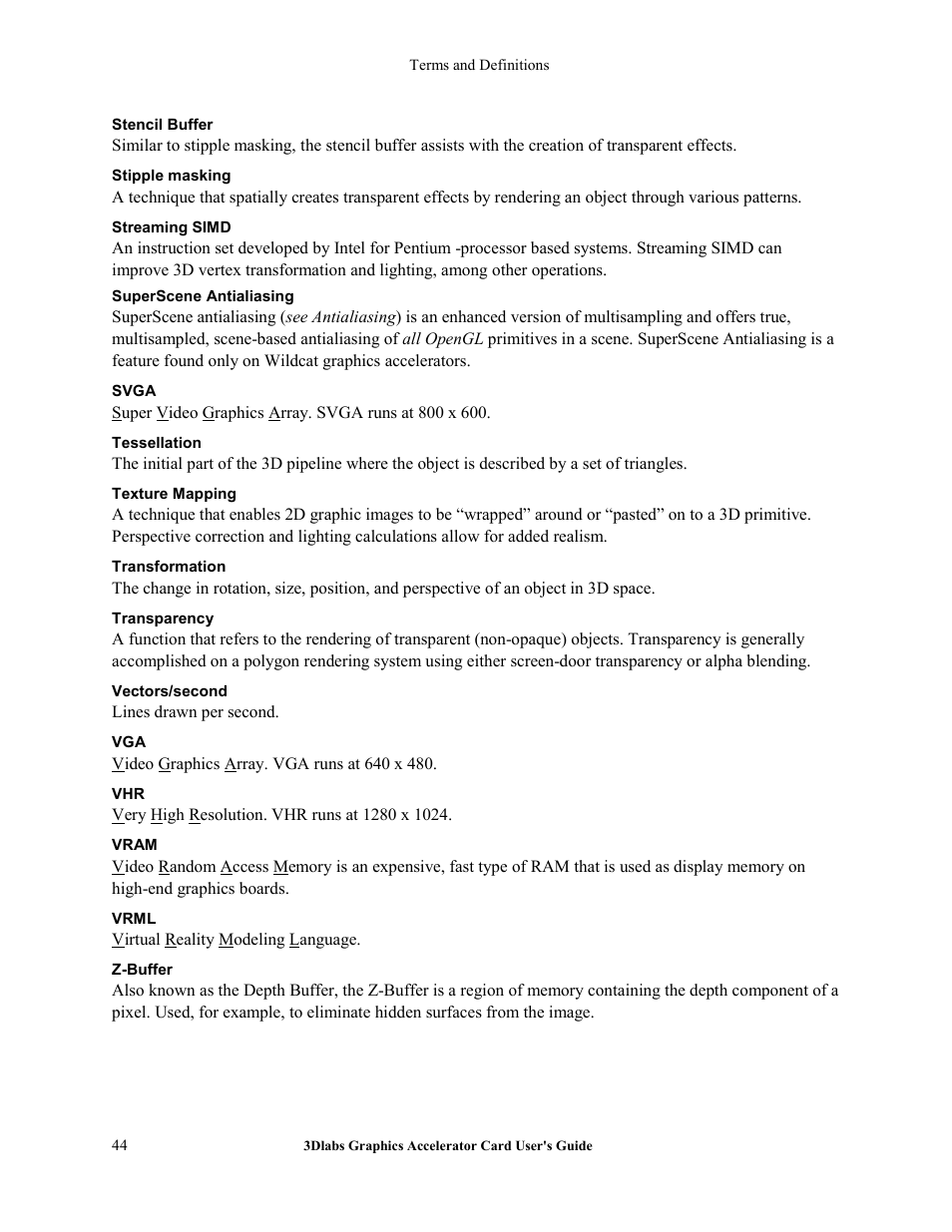 3DLABS Wildcat4 7110 User Manual | Page 48 / 50