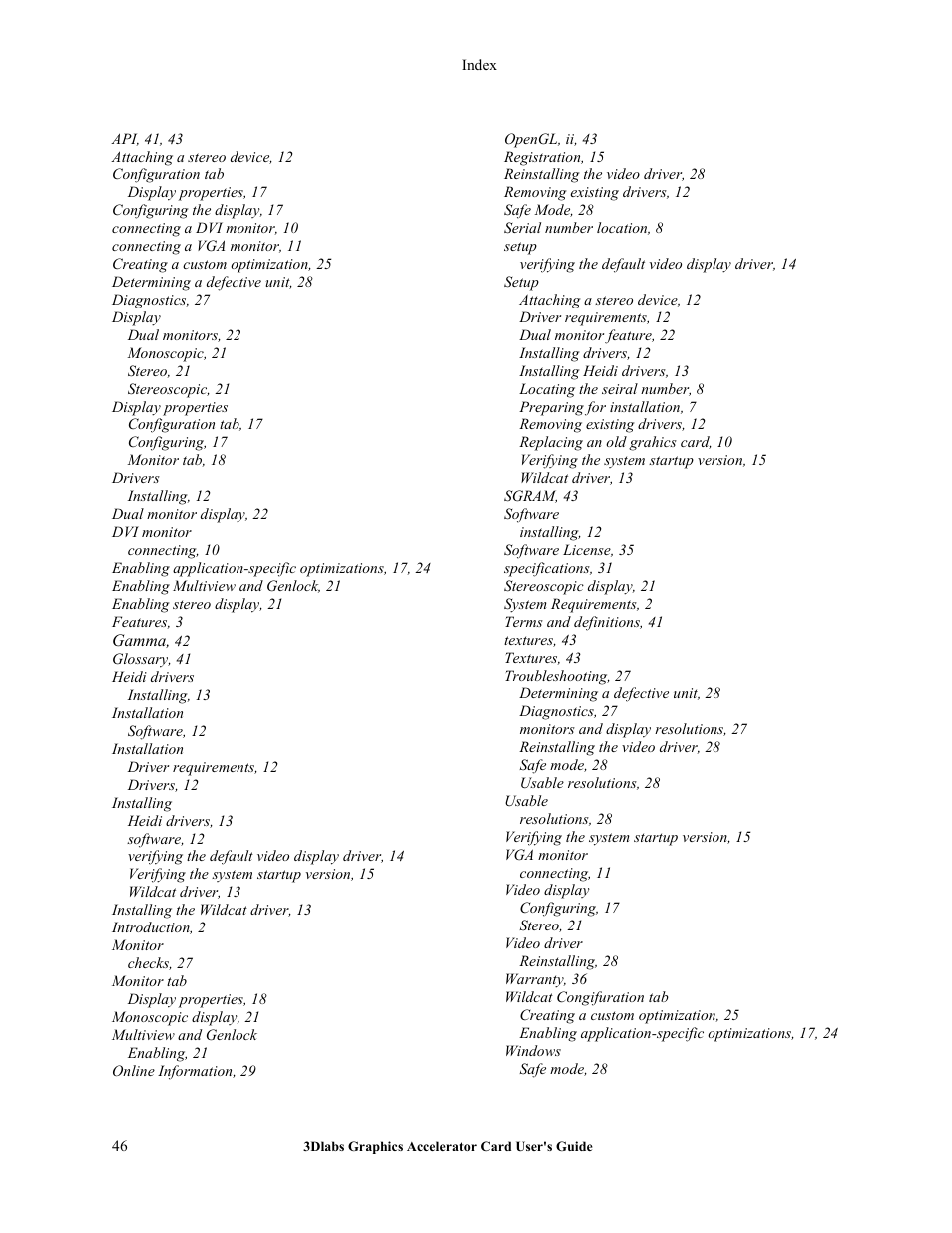 3DLABS Wildcat4 7110 User Manual | Page 50 / 50
