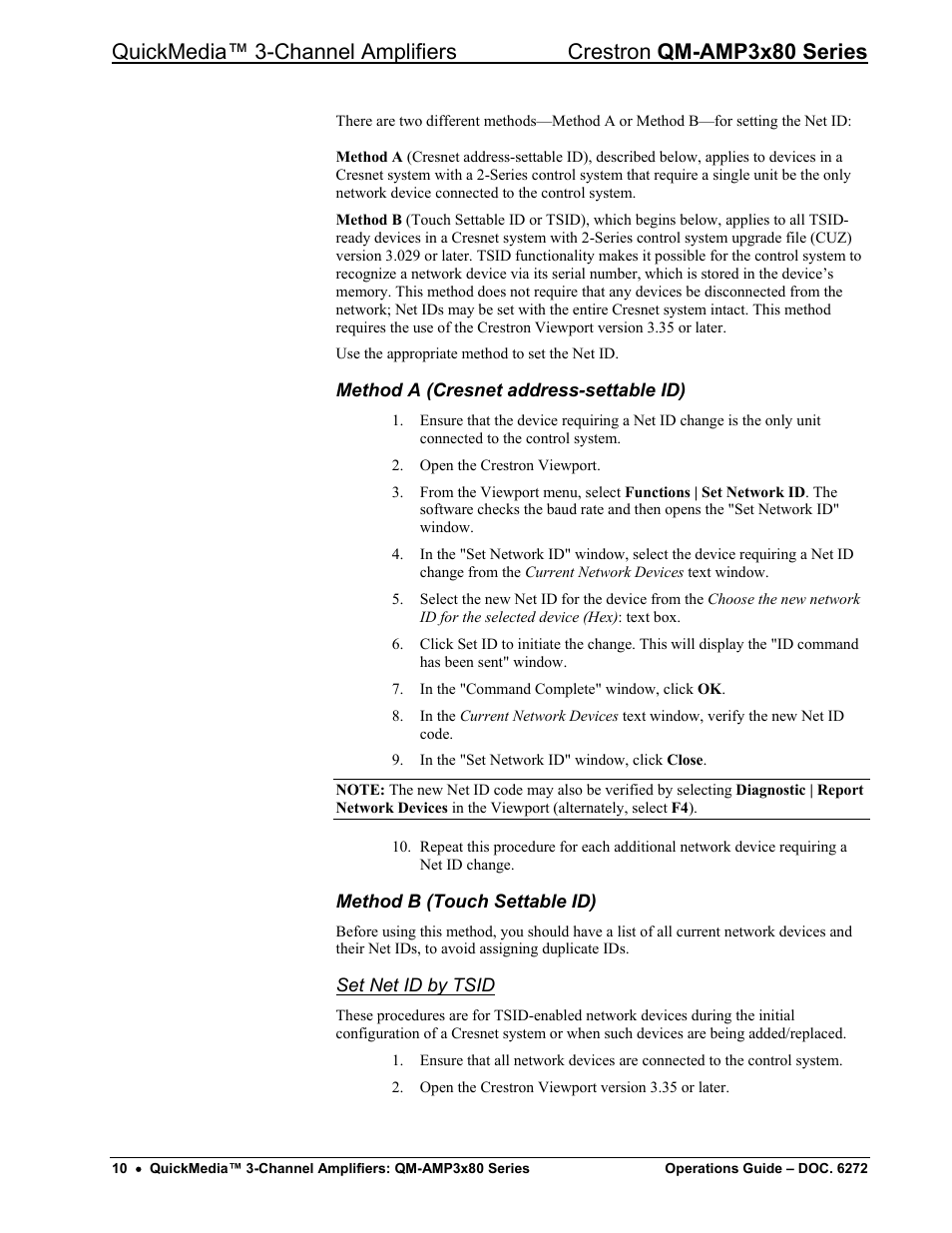Crestron electronic QM-AMP3x80 Series User Manual | Page 14 / 32