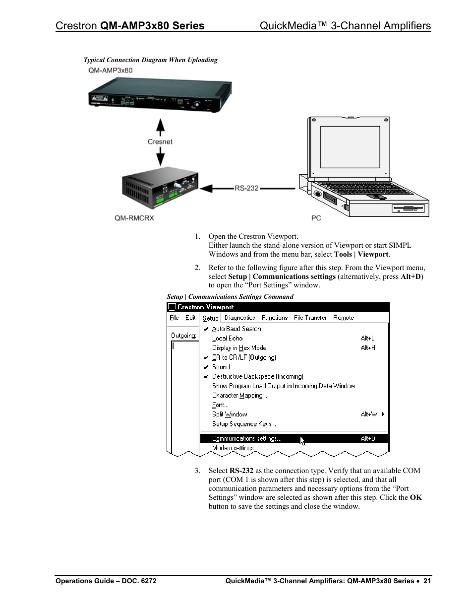 Crestron electronic QM-AMP3x80 Series User Manual | Page 25 / 32