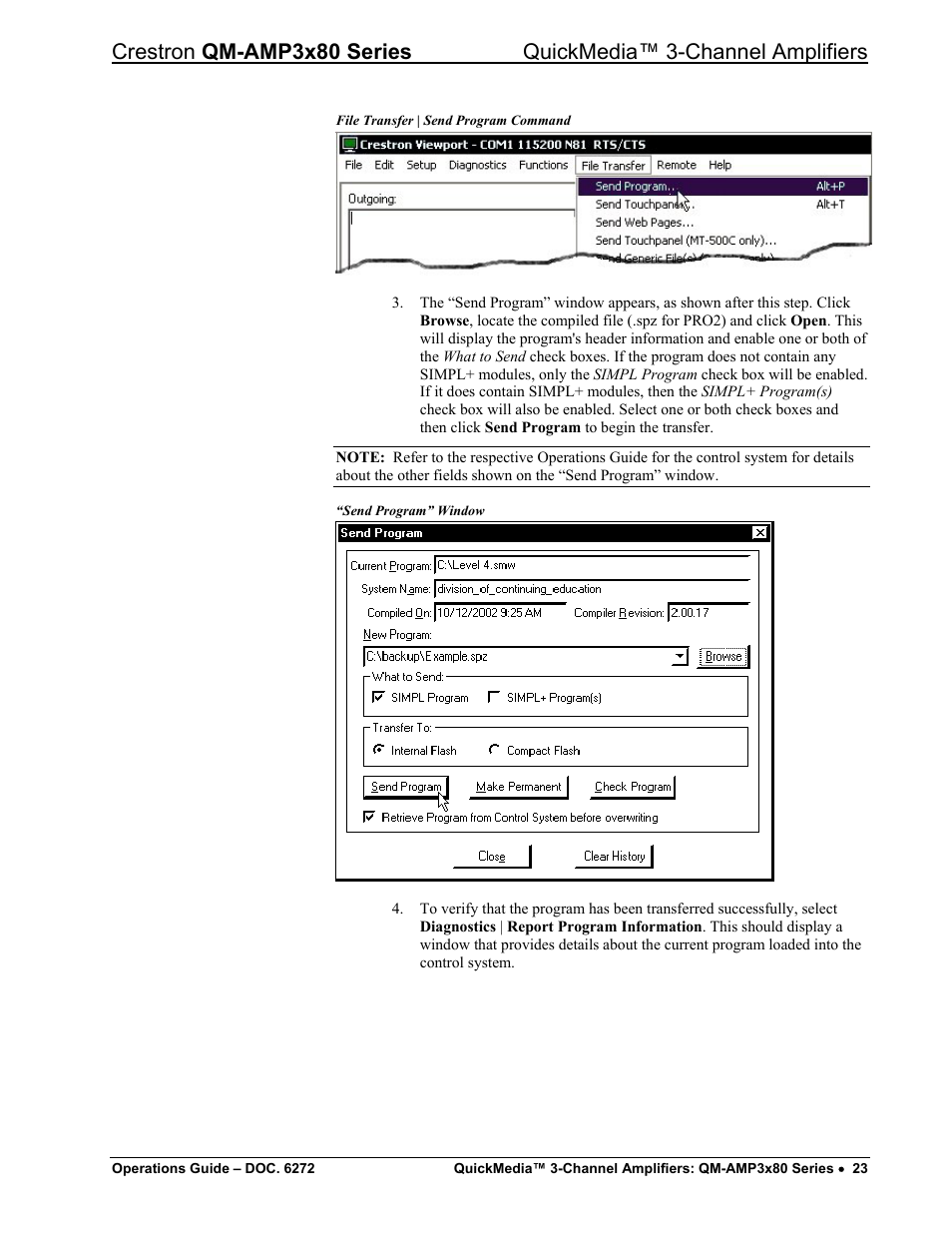 Crestron electronic QM-AMP3x80 Series User Manual | Page 27 / 32