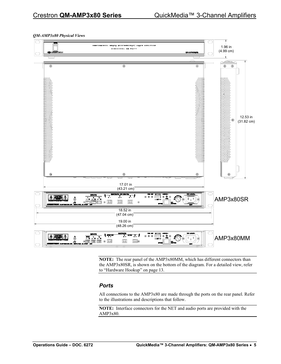 Crestron electronic QM-AMP3x80 Series User Manual | Page 9 / 32