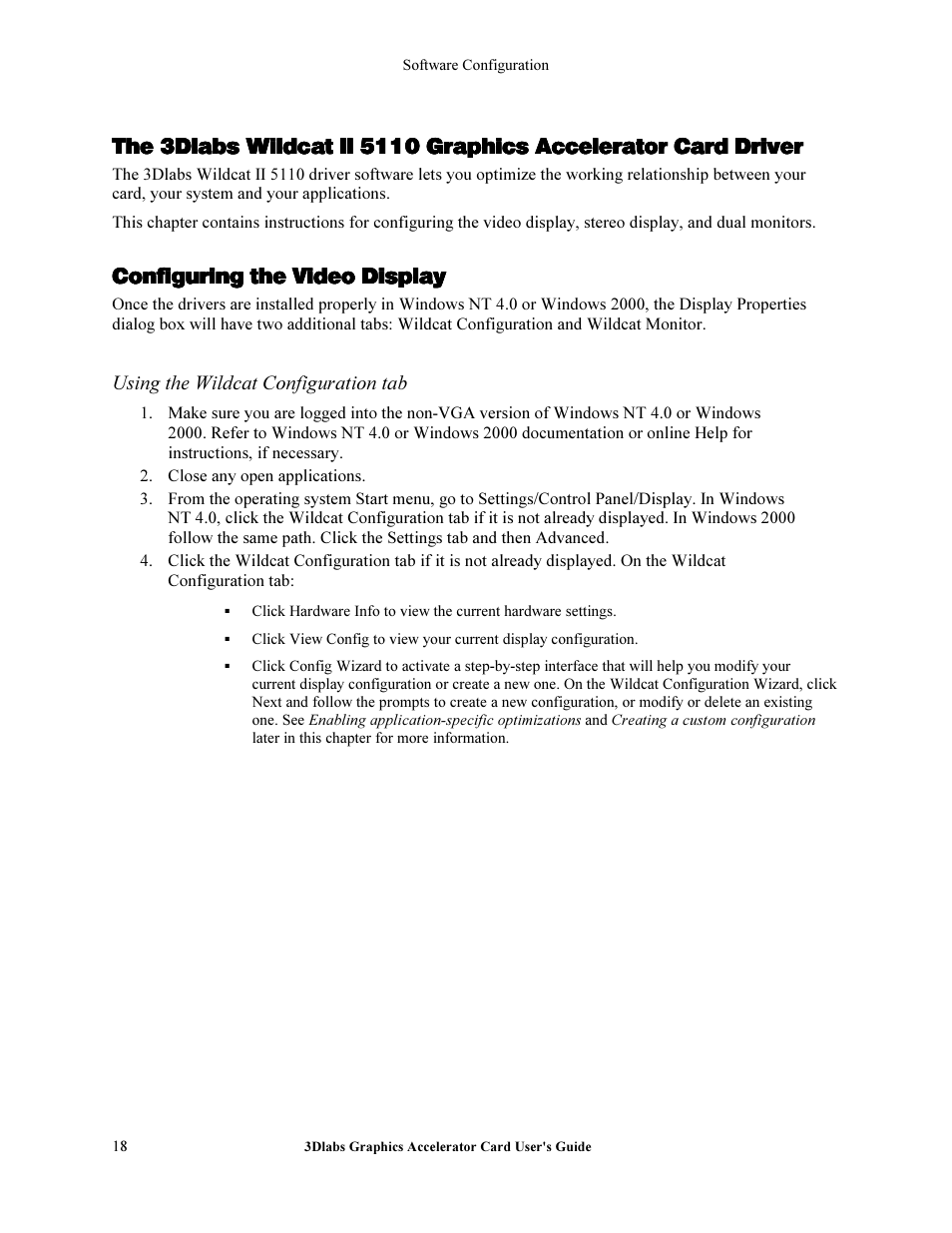 3DLABS Wildcat II 5110 User Manual | Page 24 / 57