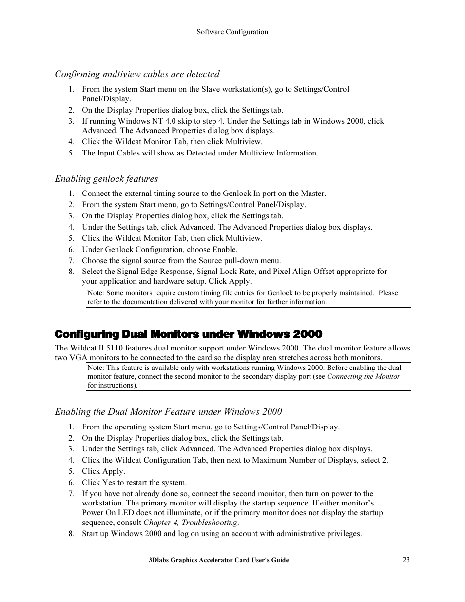Зесбцмкбец=aм~д=jçåáíçêë=мезйк=táåççïë=ommm | 3DLABS Wildcat II 5110 User Manual | Page 29 / 57