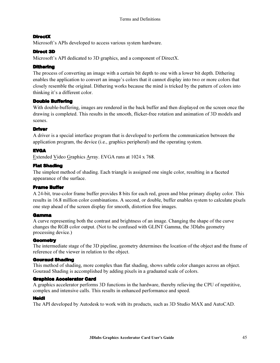 3DLABS Wildcat II 5110 User Manual | Page 51 / 57