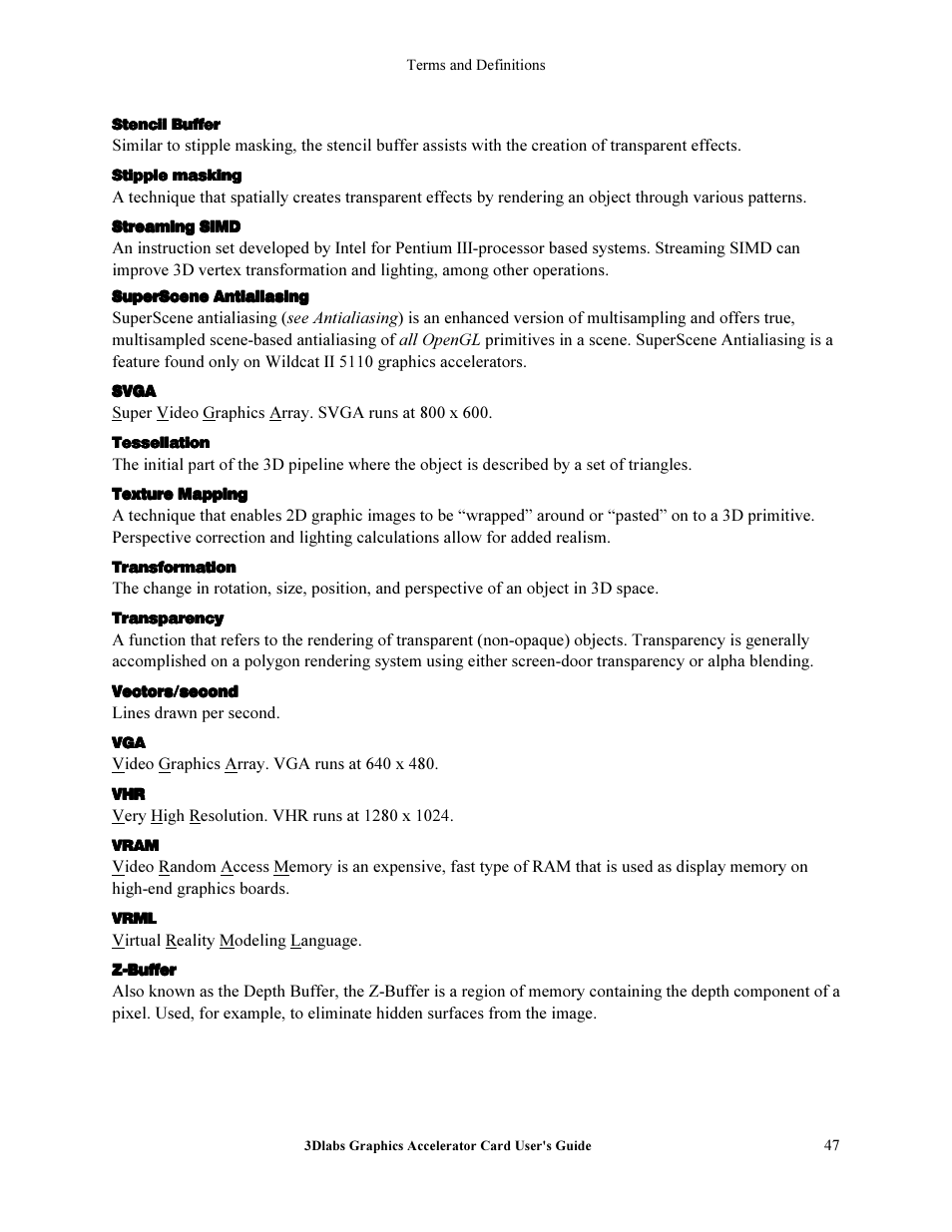 3DLABS Wildcat II 5110 User Manual | Page 53 / 57