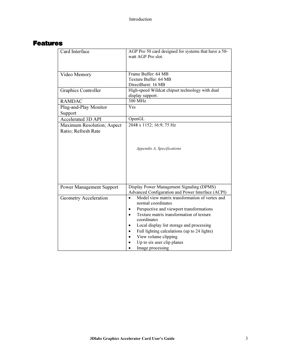 Cй~нмкйл, Cй~нмкйл cй~нмкйл | 3DLABS Wildcat II 5110 User Manual | Page 9 / 57