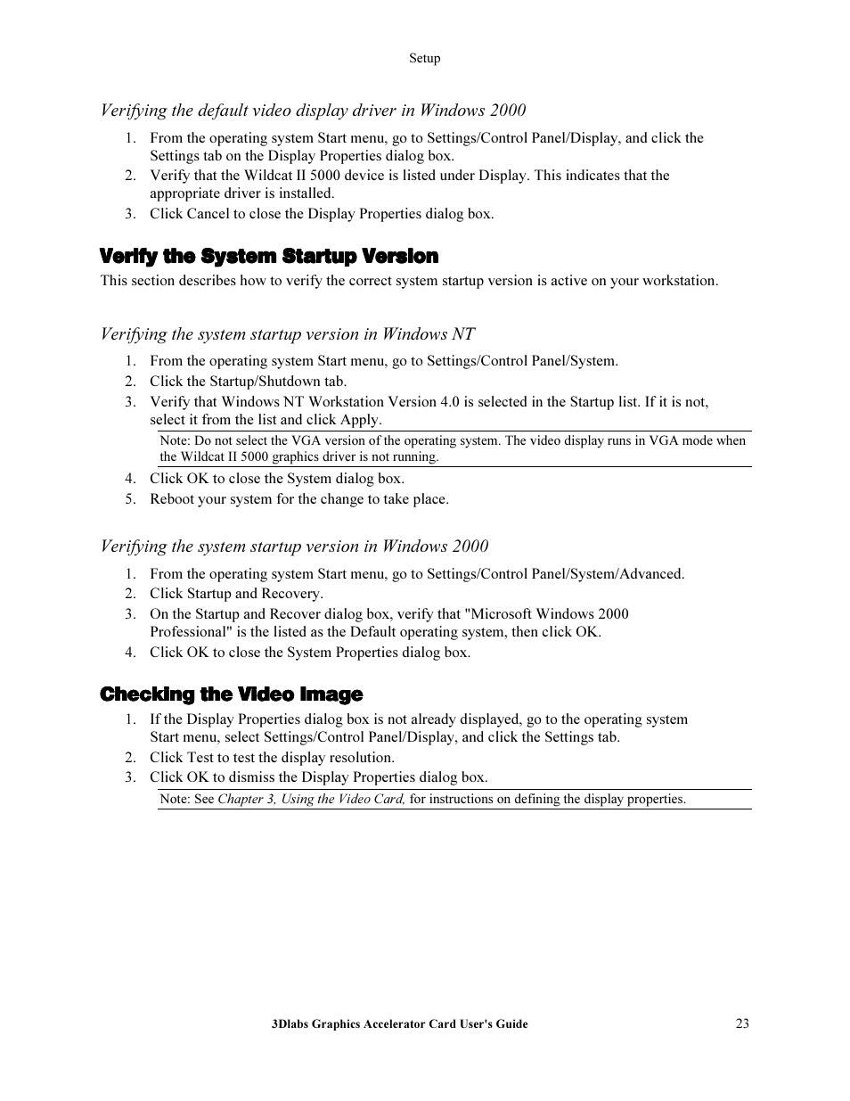 3DLABS Wildcat II 5000 User Manual | Page 19 / 51