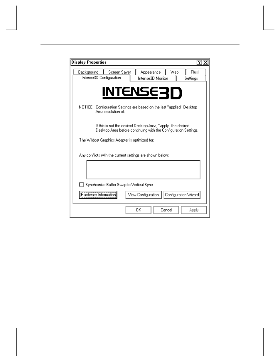 Intense3d monitor tab | 3DLABS Wildcat 4210 User Manual | Page 26 / 47