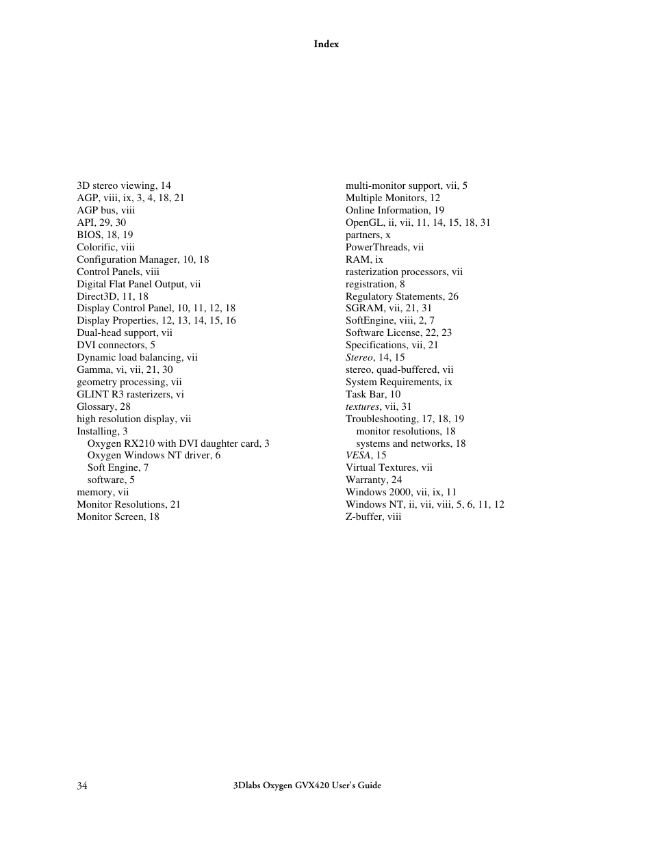 3DLABS Oxygen GVX420 User Manual | Page 44 / 44