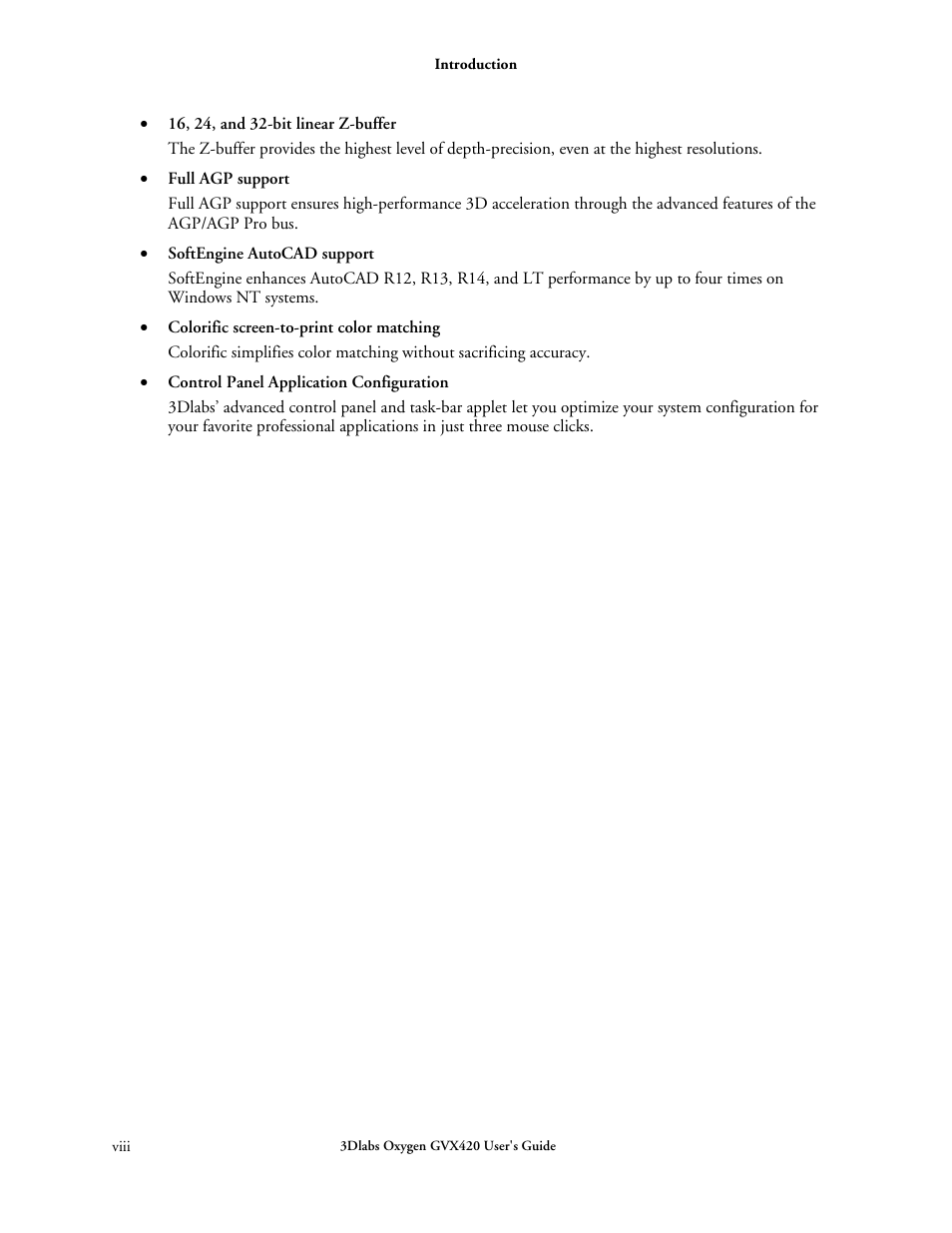 3DLABS Oxygen GVX420 User Manual | Page 8 / 44