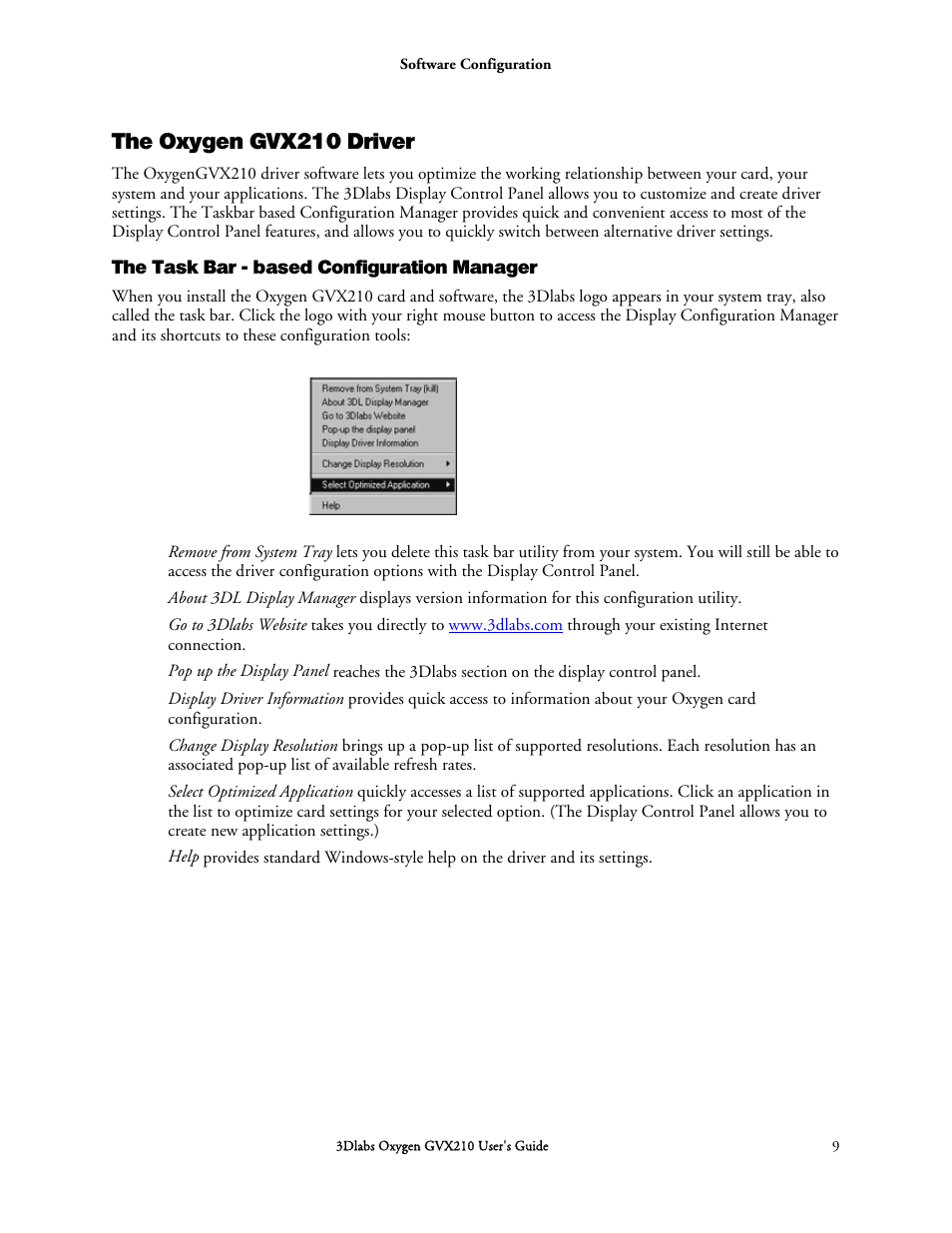 The oxygen gvx210 driver | 3DLABS Oxygen GVX210 User Manual | Page 19 / 49
