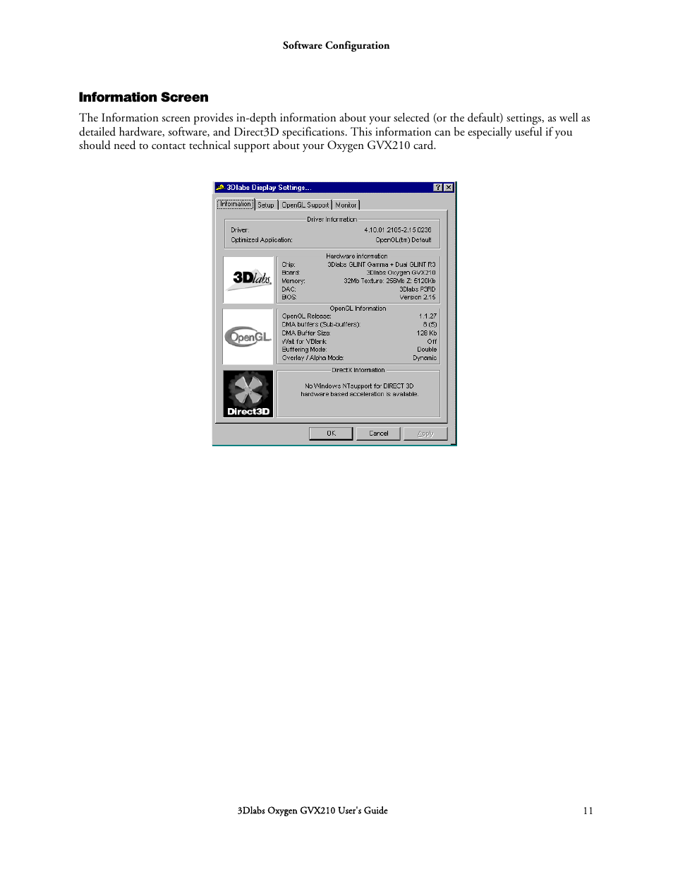 3DLABS Oxygen GVX210 User Manual | Page 21 / 49