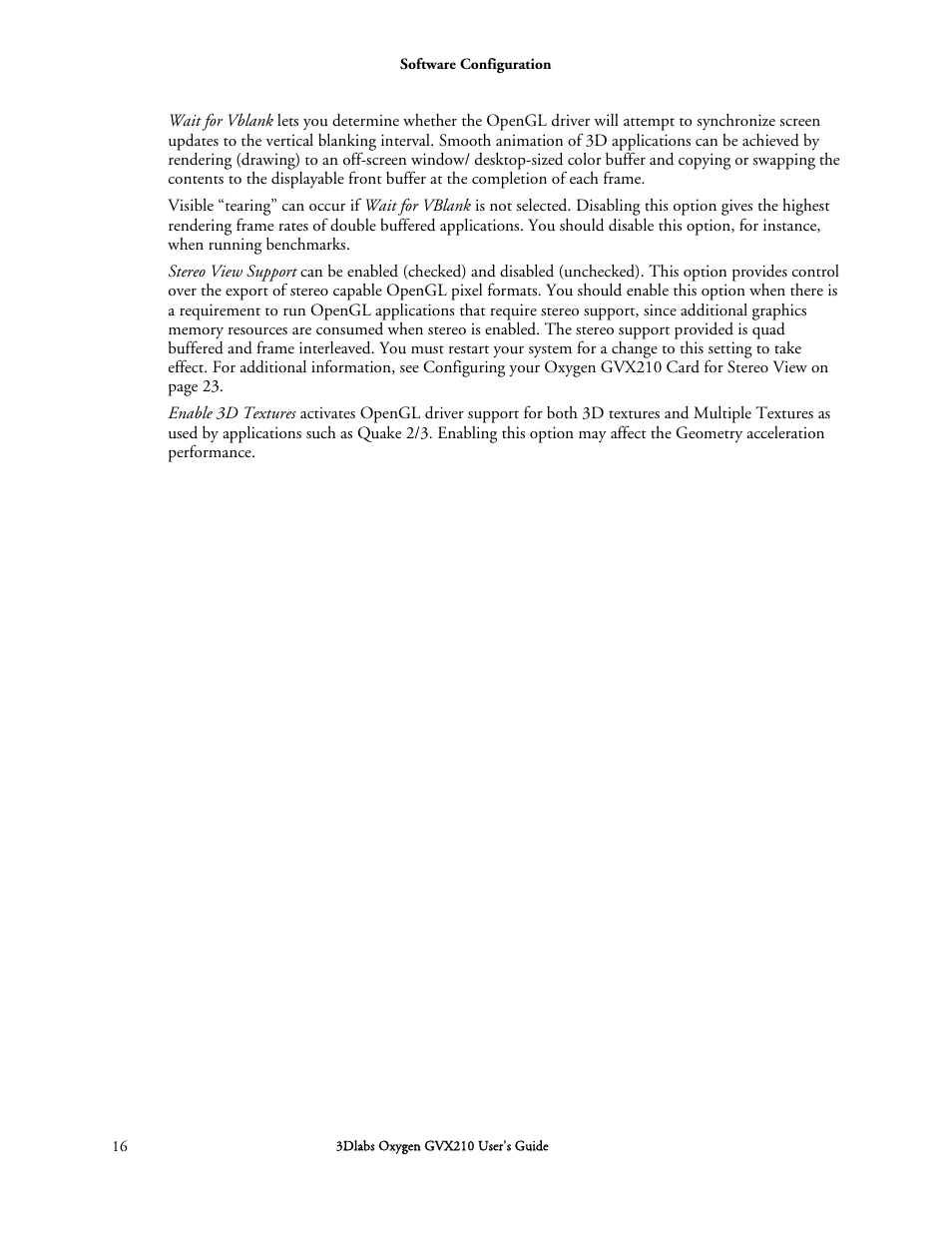 3DLABS Oxygen GVX210 User Manual | Page 26 / 49