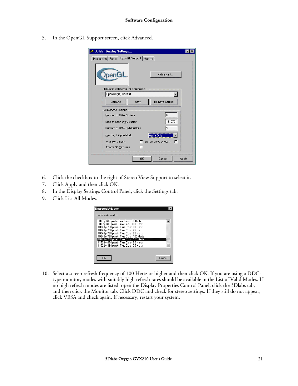 3DLABS Oxygen GVX210 User Manual | Page 31 / 49