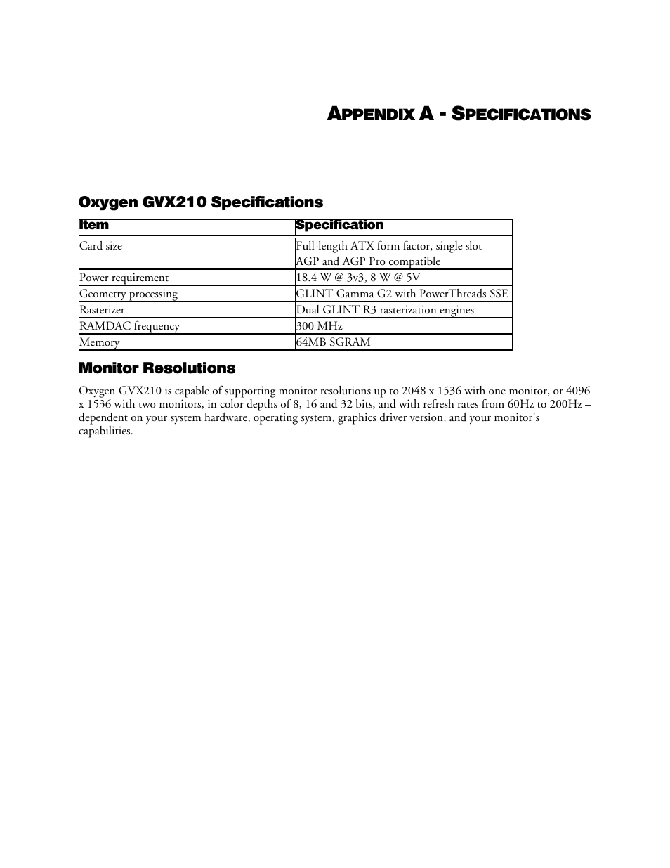 A - s | 3DLABS Oxygen GVX210 User Manual | Page 36 / 49