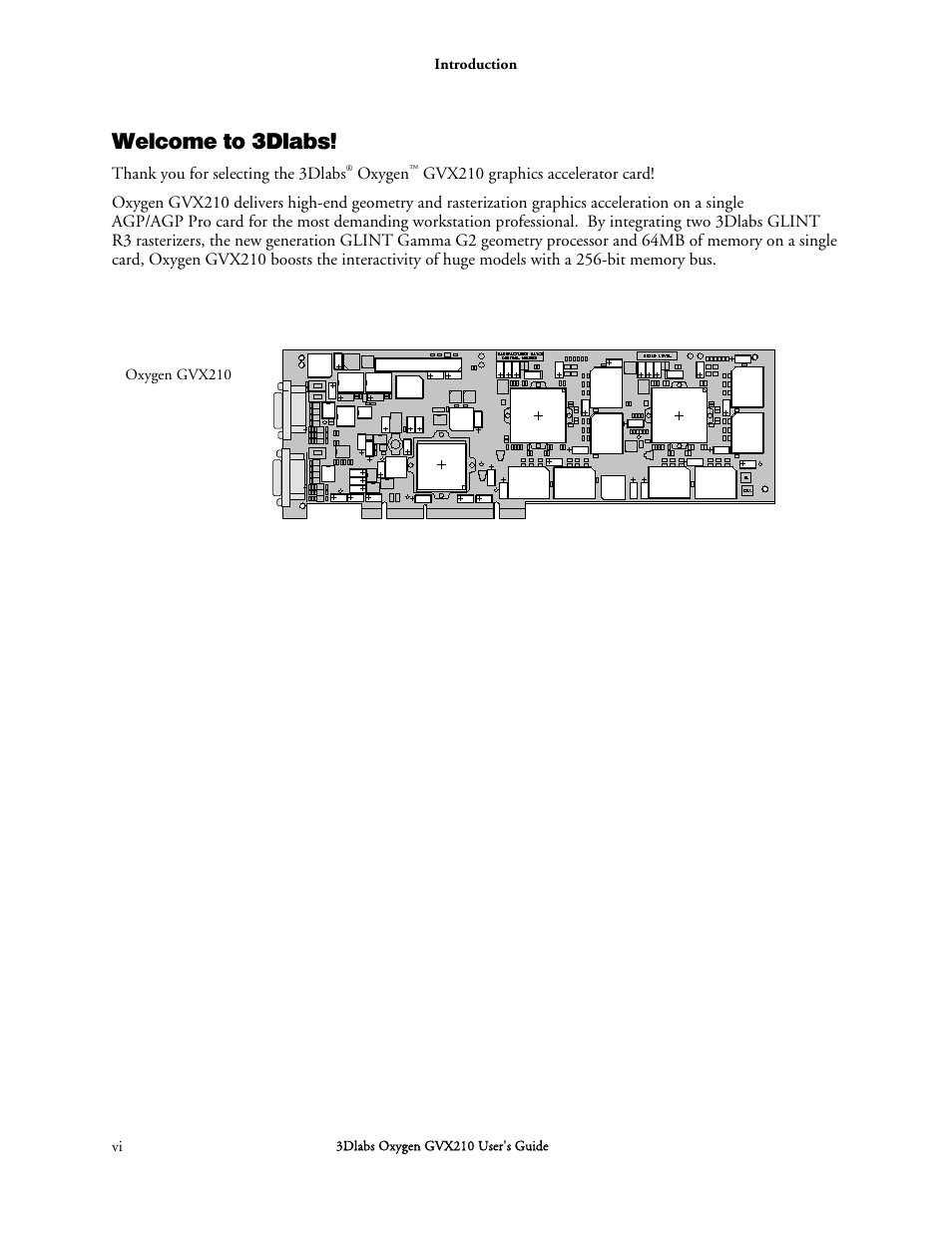 Welcome to 3dlabs | 3DLABS Oxygen GVX210 User Manual | Page 6 / 49